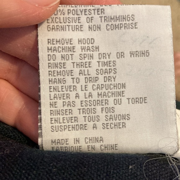 London fog black removable liner hooded coat. - Picture 8 of 15